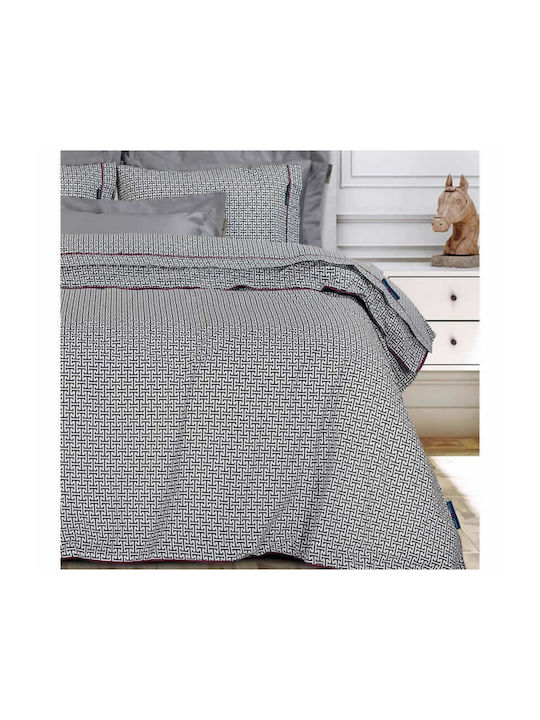 Greenwich Polo Club Duvet Cover Set Queen with 2 Pillowcases 220x240 Essential 2213 206000202213 Grey-black