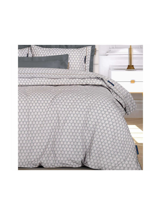 Greenwich Polo Club Duvet Cover Set Queen with 2 Pillowcases 220x240 Essential 2215 206000202215 Black-taupe