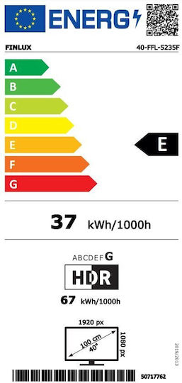 Finlux Smart Τηλεόραση 40" Full HD LED 40-FFL-5235F (2024)