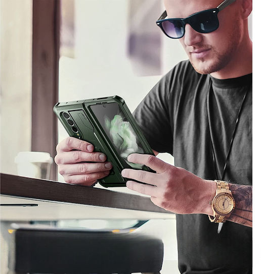Rugged Case Samsung Galaxy Z Fold 3 5G Dexnor Full Body Green