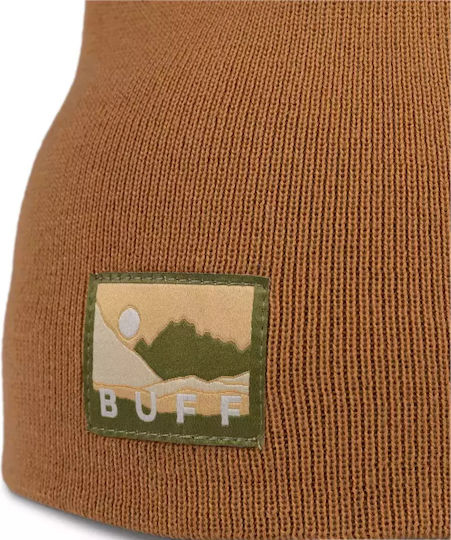 Beanie Unisex Beanie Knitted in Ecru color