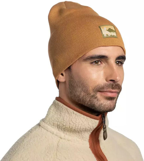 Beanie Unisex Beanie Knitted in Ecru color