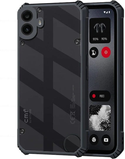Калъф против изпускане за Nothing Cmf Phone 1, хибриден, черен