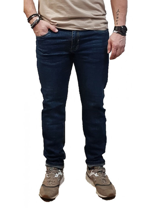 Marcus Felix Ανδρικό Παντελόνι Τζιν Ελαστικό Regular Fit Dark Blue