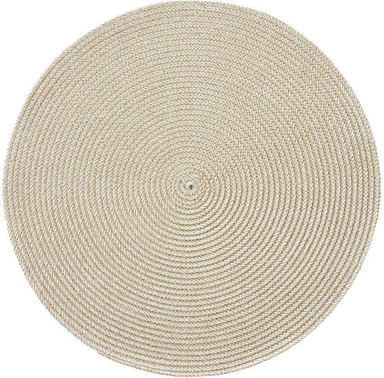 Butlers Platzdeckchen Rund Kunststoff Gold 38cm 1Stück