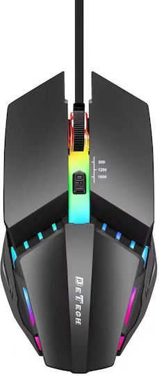 De Tech D5 RGB Gaming Mouse Black