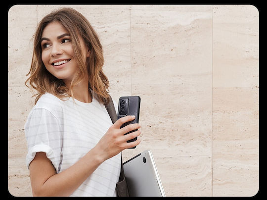 Duxducis Motorola Edge 50 Fusion 5g Aimo Калъф Прозрачен Черен