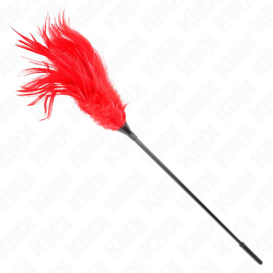 Kink Kitzelfeder in Rot Farbe