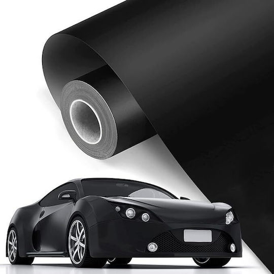 Full Car Wrap Film Thermoplastic Bubble Free Technology Black Matte Finish Size 3.0m x 1.52m