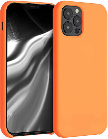 Husă din silicon pentru iPhone 12 / iPhone 12 Pro, cauciuc TPU, Cosmic Orange 52641.150