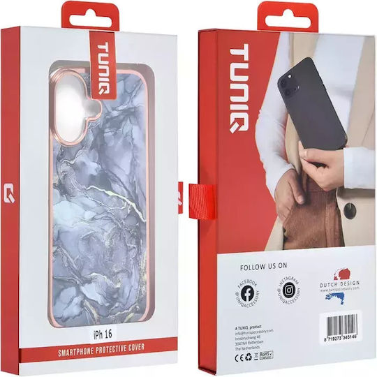 Tuniq iPhone 16 Silicone Case Marble Grey