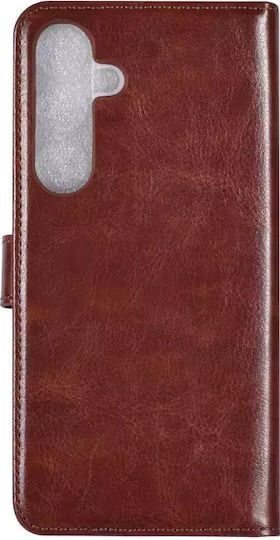 Tuniq Samsung Galaxy S24 Plus Θήκη Πορτοφόλι Stand Δερματίνη Brown