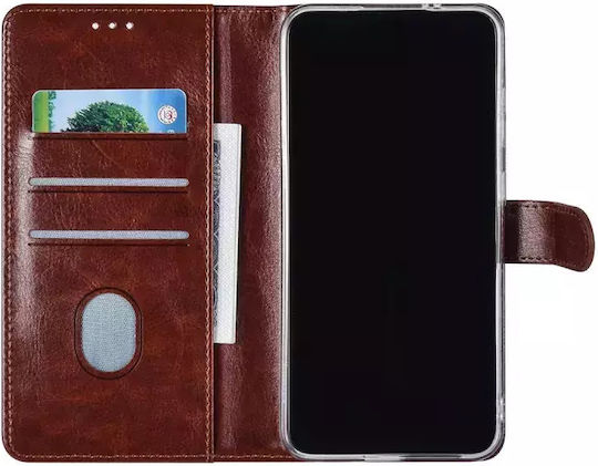 Tuniq Samsung Galaxy S24 Plus Θήκη Πορτοφόλι Stand Δερματίνη Brown