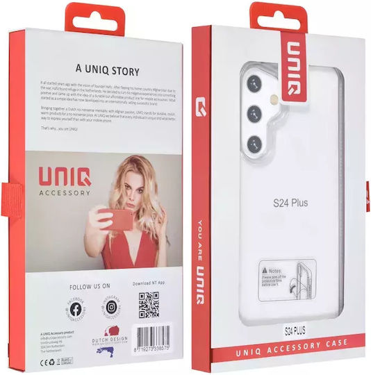 Tuniq Samsung Galaxy S24 Plus Hard Case Silicone Frame White