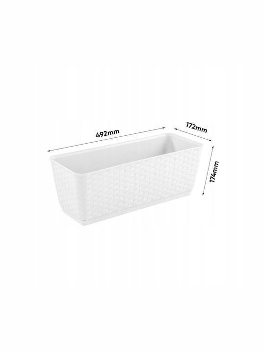 Prosperplast Разсадник Бял 49.2x17.2x17.4см.