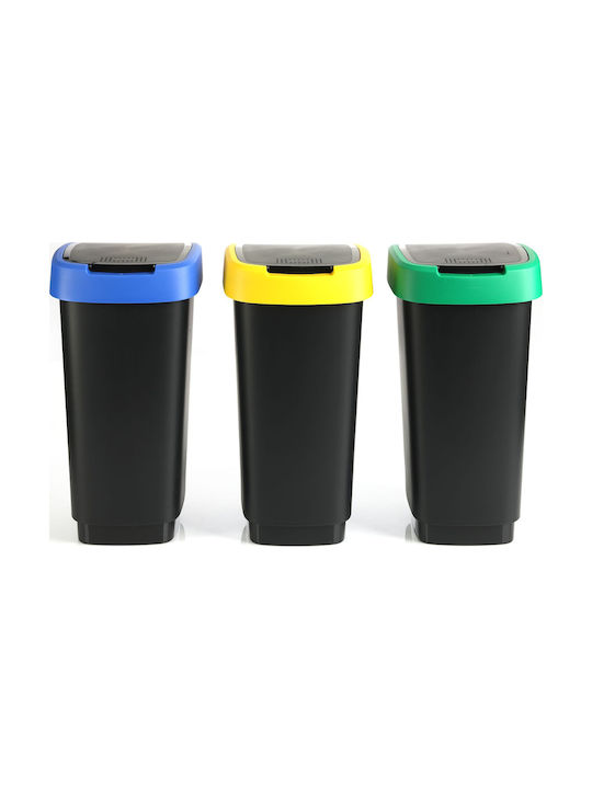 Rotho Babydesign Twist Coș de Gunoi Plastic Negru 25lt 1buc