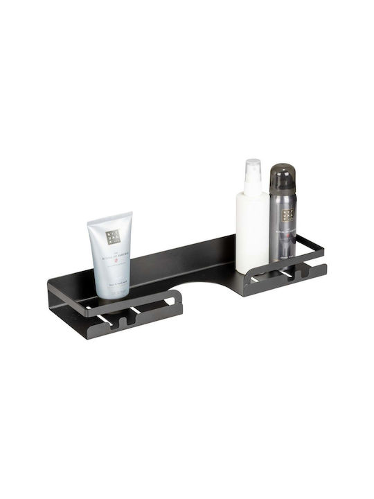 Wenko An der Wand montiert Badezimmerregal Metallisch 35.5x10.5x4cm Schwarz