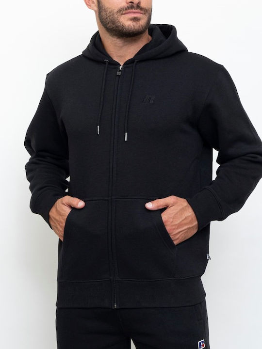 Through Hoody Ζακέτα με Κουκούλα Μαύρη