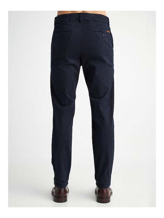 Culton Trousers Chino Elastic in Regular Fit Blue
