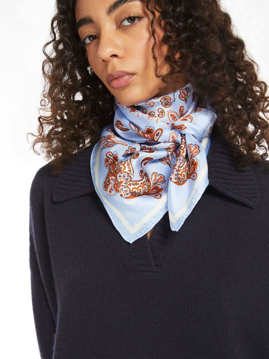 Weekend Maxmara Women's Silk Scarf Light Blue