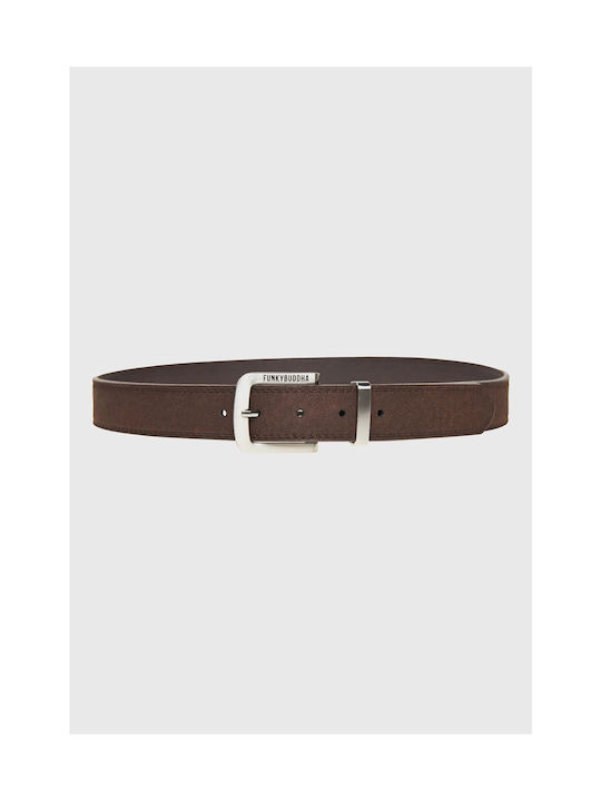 Funky Buddha Men's Belt Brown