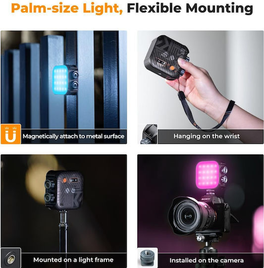 K&F Concept LED светлина 6W с Яркост LUX 900 Лукс