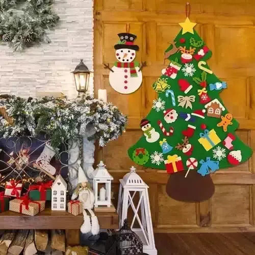 Decorațiune de Crăciun Braduleț 91cm. Împodobit Verde