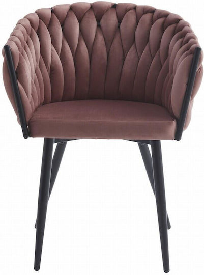 Chair Kitchen 61x55x79cm Dark Pink And Black