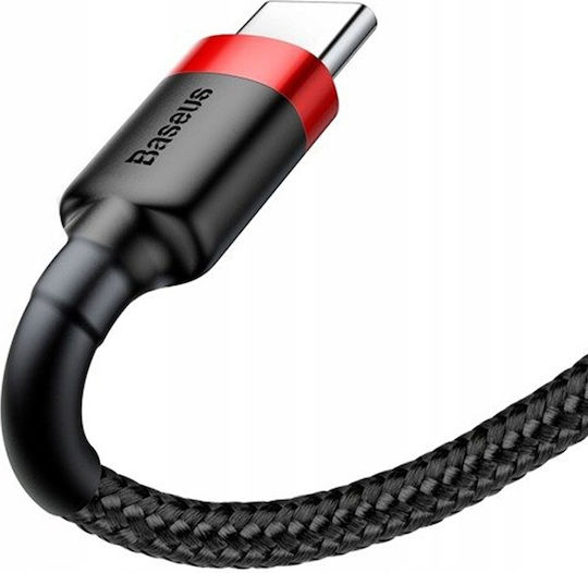 Baseus Cafule USB 2.0 Kabel USB-C männlich - USB-A 18W Rot 0.5m (CATKLF-D91)