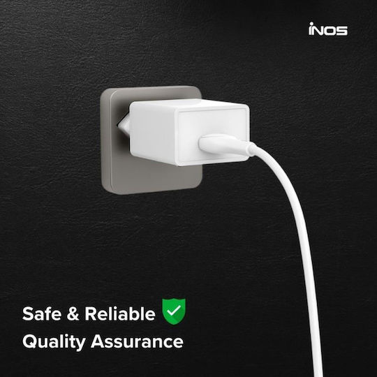 iNOS USB 2.0 Kabel USB-C männlich - USB-A 12W Weiß 2m