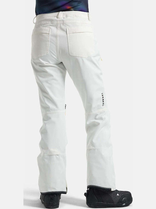 Burton Vida 2l Stretch 15006109100 Γυναικείο Παντελόνι Σκι & Snowboard Λευκό