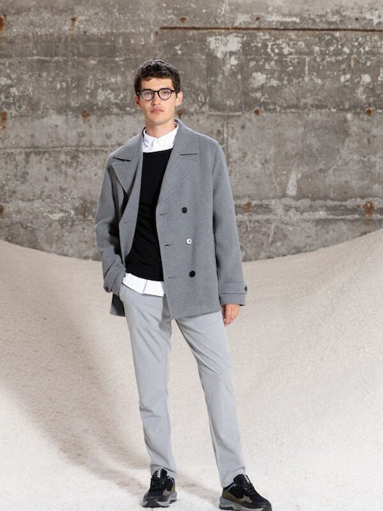 Herren Mantel grey