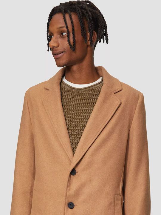 Men's Half Coat Camel