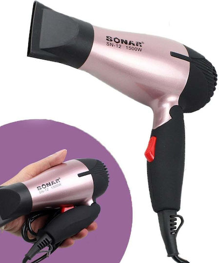 Sonar SN-12 Travel Hair Dryer with Diffuser 1500W