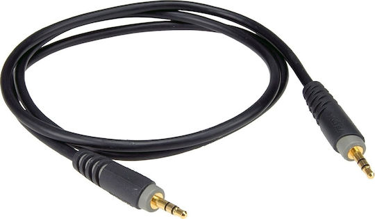 Klotz Καλώδιο Ήχου 3.5mm male - 3.5mm male Μαύρο 0.9m με Επίχρυσους Ακροδέκτες
