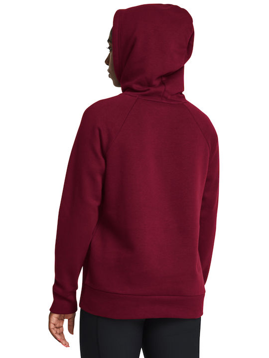 Under Armour Rival Women's Hooded Fleece Sweatshirt Burgundy