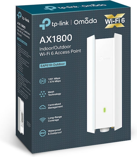 TP-LINK EAP610-Outdoor v3 Rețea WiFi Mesh Punct de acces Wi-Fi 6 Banda Duală (2.4 și 5GHz)