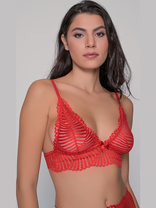 Milena by Paris Bralette Σουτιέν Κόκκινο