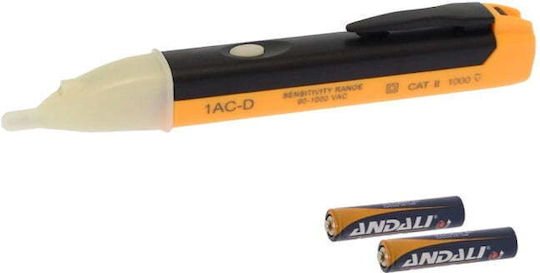 Ανιχνευτής Τάσης 1ac-d 90-1000v με Εύρος Μέτρησης 90 - 1000V