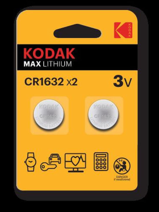 Kodak Max Lithium Baterii pentru ceasuri CR1632 3V 2buc