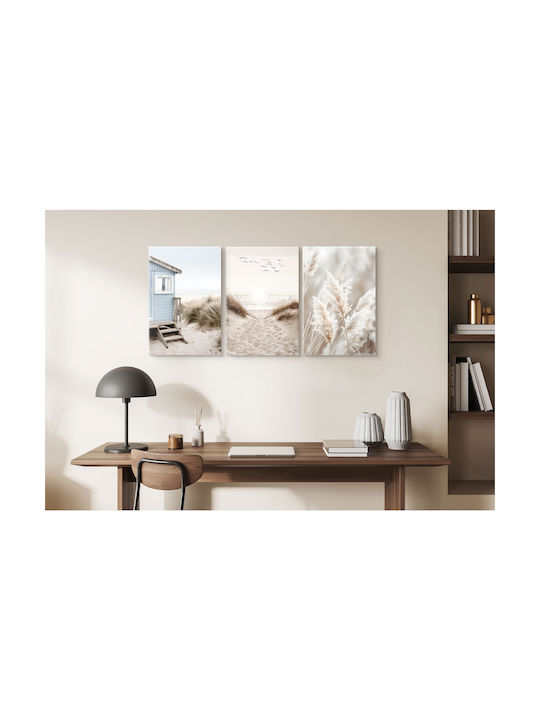 Decowalls Τρίπτυχος Πίνακας σε Καμβά 60x120cm