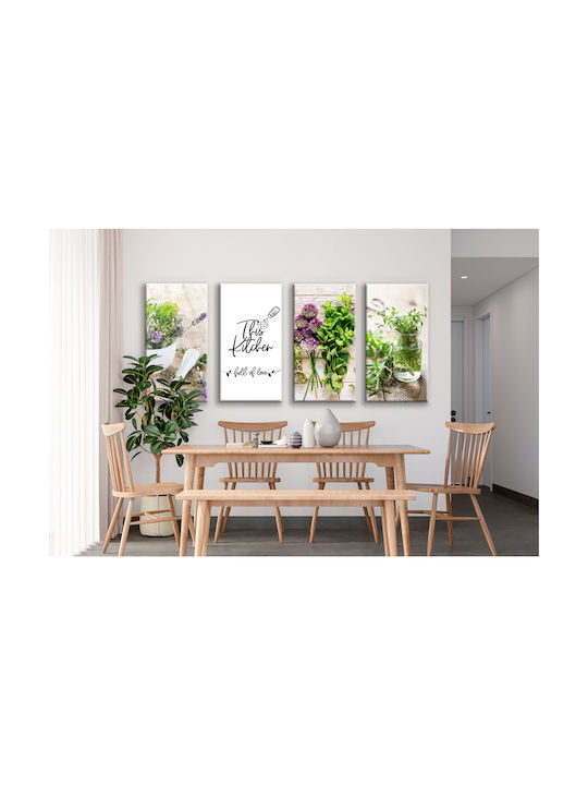 Decowalls De patru ori Tablou pe Pânză 80x160cm