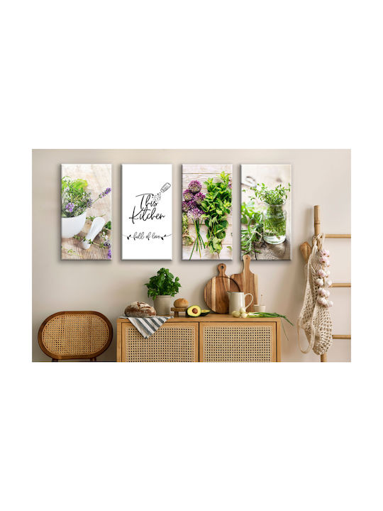Decowalls De patru ori Tablou pe Pânză 80x160cm