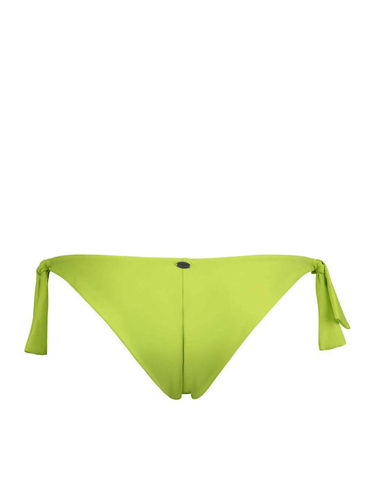 Bikini Bottoms Brazil with Laces Yellow
