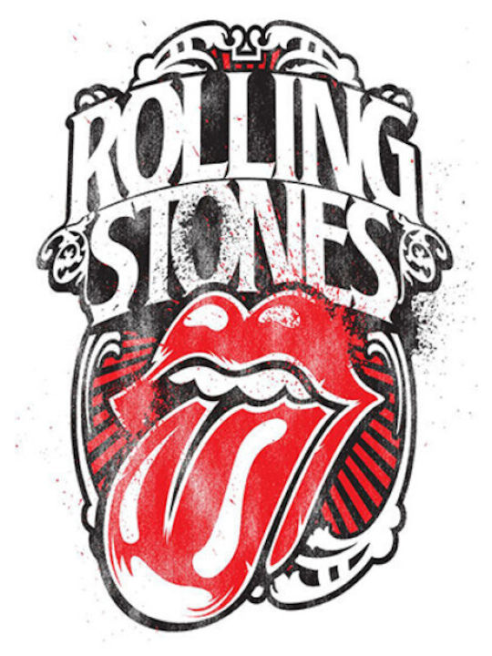 Takeposition T-shirt Rolling Stones Λευκό