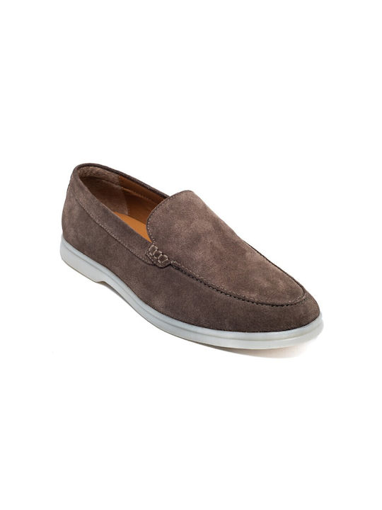 Rover Men's Leather Moccasins Brown