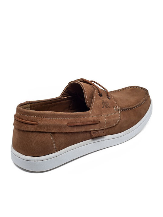 Men's Leather Boat Shoes Brown
