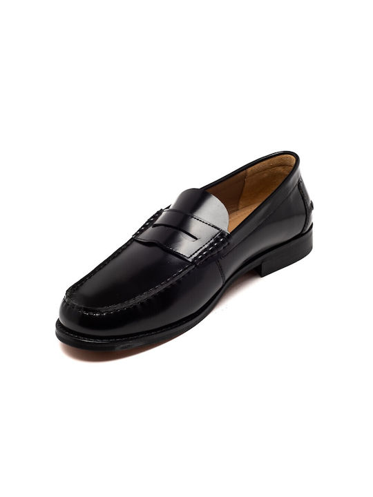 Leder Herren Mokassins in Schwarz Farbe