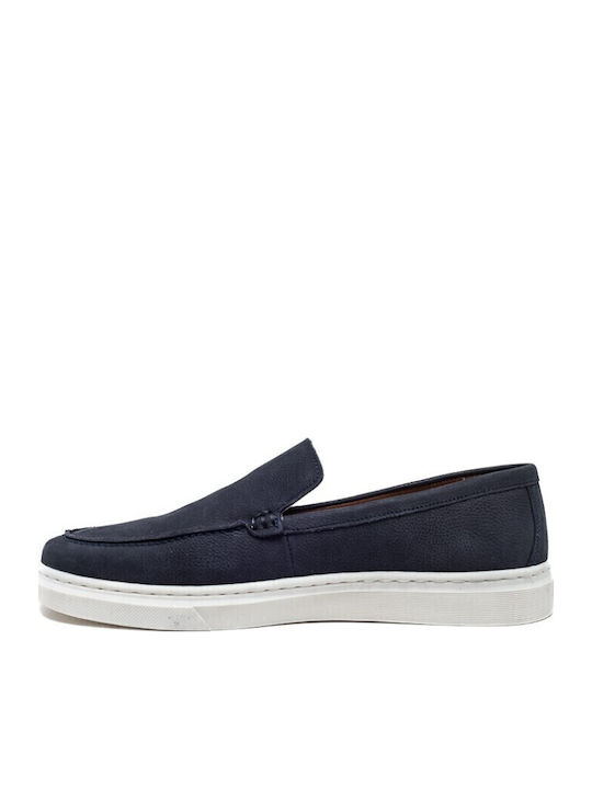 Δερμάτινα Ανδρικά Boat Shoes σε Μπλε Χρώμα