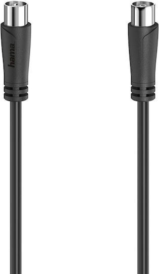HAMA Καλώδιο Κεραίας Coax male - Coax female Μαύρο 3m (00205053)
